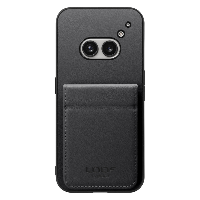 [ LOOF BASIC-SHELL SLIM CARD 2カード ] Nothing Phone (2a)  ケース 背面 カード収納 カード入れ カードポケット カバー スマホケース 薄型 大容量 本革 [ Nothing Phone (2a) ]
