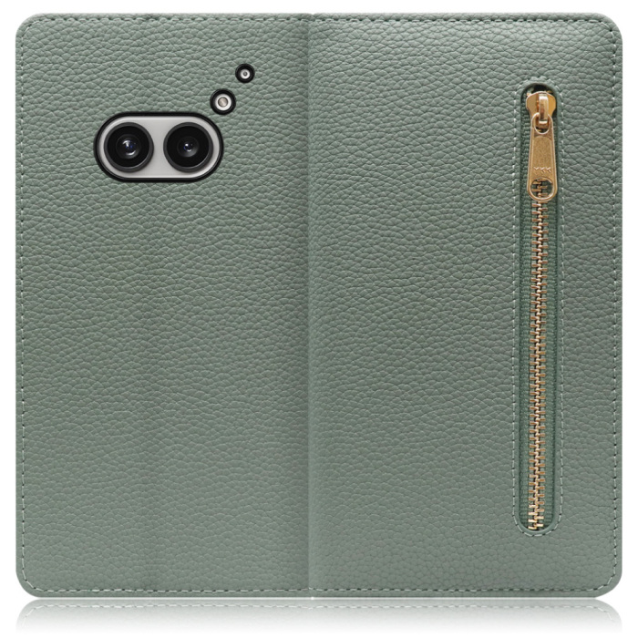 [ LOOF POCKET ] Nothing Phone (2a)  スマホケース ケース カバー 手帳型ケース カード収納 本革 マグネットなし ベルトなし ポケット ファスナー [ Nothing Phone (2a) ]