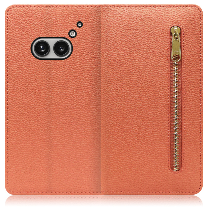 [ LOOF POCKET ] Nothing Phone (2a)  スマホケース ケース カバー 手帳型ケース カード収納 本革 マグネットなし ベルトなし ポケット ファスナー [ Nothing Phone (2a) ]