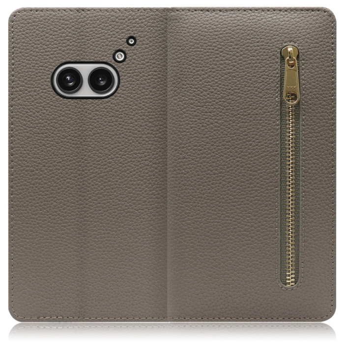 [ LOOF POCKET ] Nothing Phone (2a)  スマホケース ケース カバー 手帳型ケース カード収納 本革 マグネットなし ベルトなし ポケット ファスナー [ Nothing Phone (2a) ]