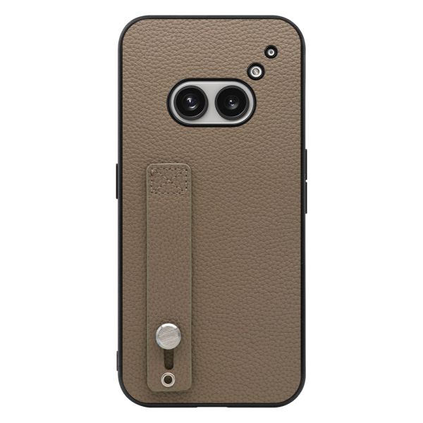 [ LOOF HOLD-SHELL ] Nothing Phone (2a)  スマホケース 背面 ケース カバー ハードケース 背面ベルト 本革 ストラップホール [ Nothing Phone (2a) ]