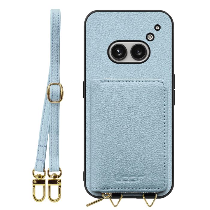 [ LOOF LUXURY-SHELL POUCH ] Nothing Phone (2a)  ケース ショルダー スマホショルダー 背面 収納 ポーチ付き カバー スマホケース ストラップ 本革 [ Nothing Phone (2a) ]