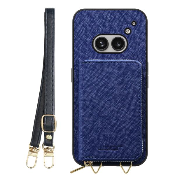 [ LOOF CASUAL-SHELL POUCH ] Nothing Phone (2a)  ケース ショルダー スマホショルダー 背面 収納 ポーチ付き カバー スマホケース ストラップ レザー [ Nothing Phone (2a) ]