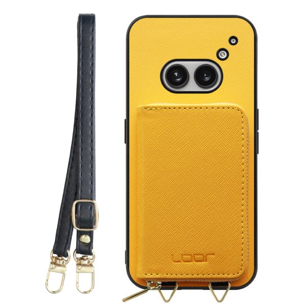 [ LOOF CASUAL-SHELL POUCH ] Nothing Phone (2a)  ケース ショルダー スマホショルダー 背面 収納 ポーチ付き カバー スマホケース ストラップ レザー [ Nothing Phone (2a) ]