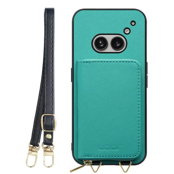 [ LOOF CASUAL-SHELL POUCH ] Nothing Phone (2a)  ケース ショルダー スマホショルダー 背面 収納 ポーチ付き カバー スマホケース ストラップ レザー [ Nothing Phone (2a) ]