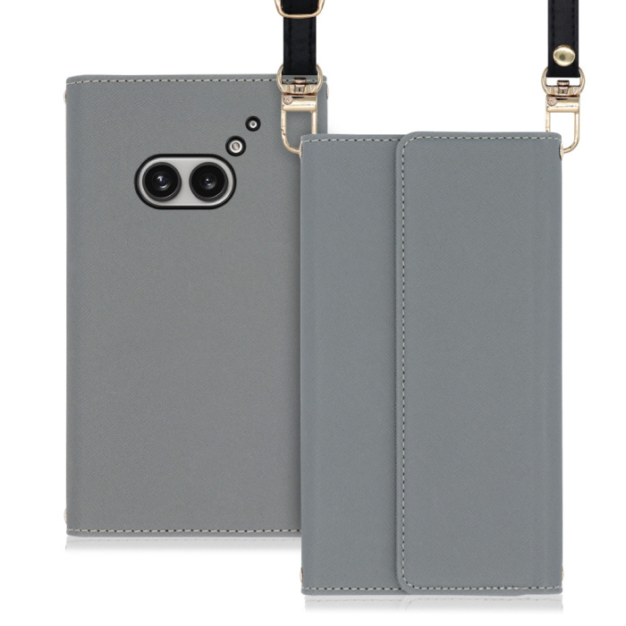 [ LOOF STRAP ] Nothing Phone (2a)  スマホケース ケース カバー ショルダー スマホショルダー ストラップ 肩掛け 首掛け 手帳型ケース カード収納 マグネット付き [ Nothing Phone (2a) ]