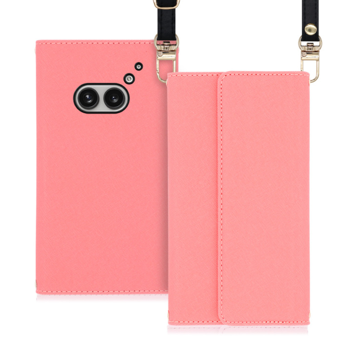 [ LOOF STRAP ] Nothing Phone (2a)  スマホケース ケース カバー ショルダー スマホショルダー ストラップ 肩掛け 首掛け 手帳型ケース カード収納 マグネット付き [ Nothing Phone (2a) ]