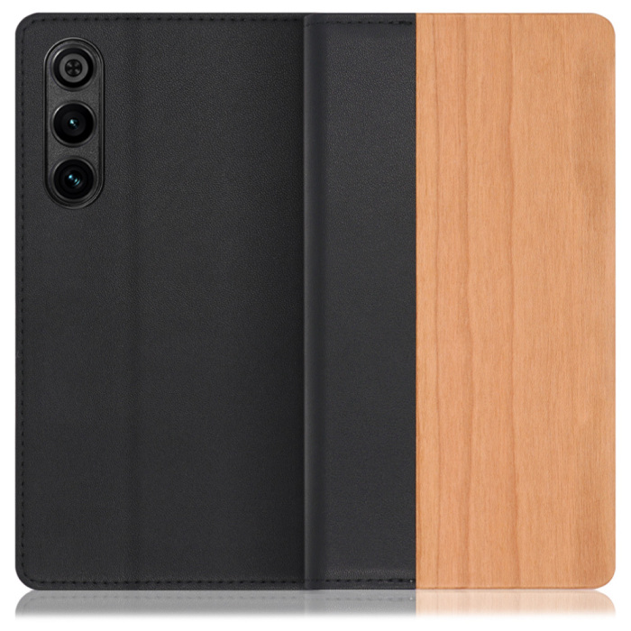 [ LOOF NATURE ] REDMAGIC 10 Air nubia スマホケース ケース カバー 手帳型ケース カード収納 マグネット付き 天然木 本革 ベルトなし [ REDMAGIC 10 Air ]