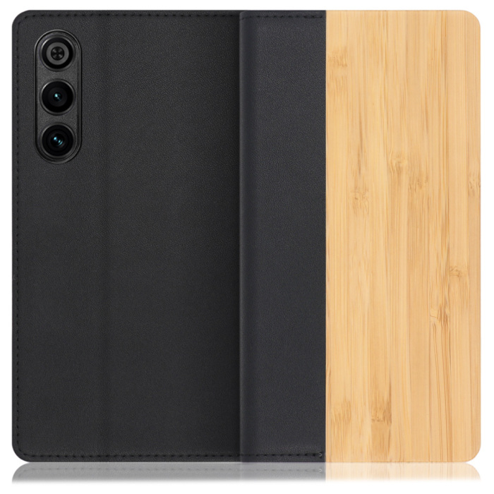 [ LOOF NATURE ] REDMAGIC 10 Air nubia スマホケース ケース カバー 手帳型ケース カード収納 マグネット付き 天然木 本革 ベルトなし [ REDMAGIC 10 Air ]