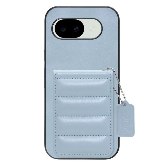 [ LOOF SWEET-SHELL CARD ] Google Pixel 10a グーグル ピクセル スマホケース キルティング加工のカードケース付き マグネット内蔵 カード収納 本革 レザータグ＆チェーン付き パステルカラー [ Google Pixel 10a ]