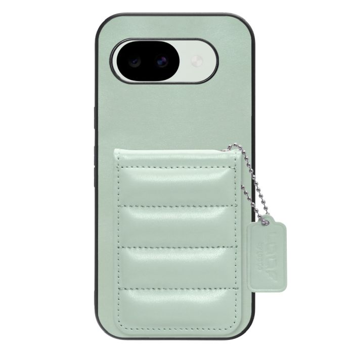 [ LOOF SWEET-SHELL CARD ] Google Pixel 10a グーグル ピクセル スマホケース キルティング加工のカードケース付き マグネット内蔵 カード収納 本革 レザータグ＆チェーン付き パステルカラー [ Google Pixel 10a ]