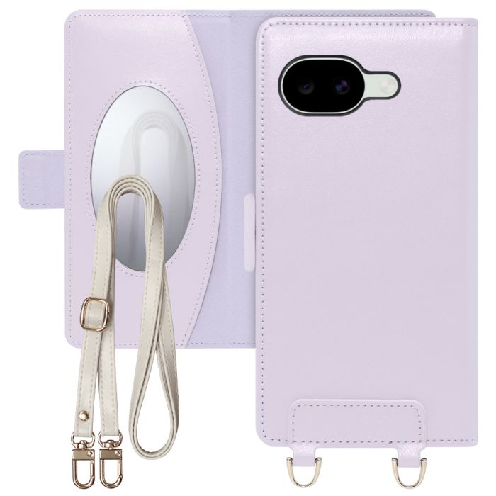 [ LOOF SWEET MIRROR ] Google Pixel 10a グーグル ピクセル スマホケース  ショルダー付き手帳型スマホケース ミラー付き カードポケット 本革 [ Google Pixel 10a ]