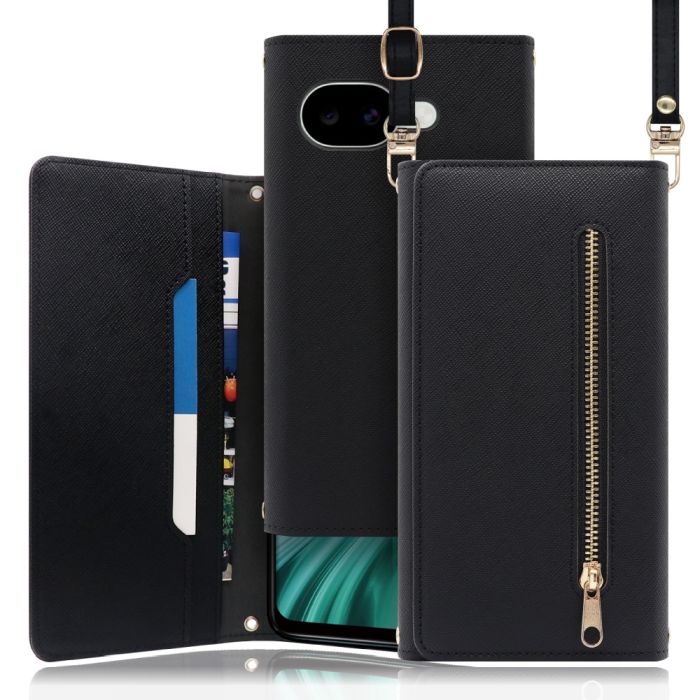 [ LOOF SHOULDER ] Google Pixel 10a グーグル ピクセル スマホケース ケース カバー ショルダー スマホショルダー ストラップ 肩掛け 首掛け 手帳型ケース カード収納 マグネット付き ベルトなし [ Google Pixel 10a ]