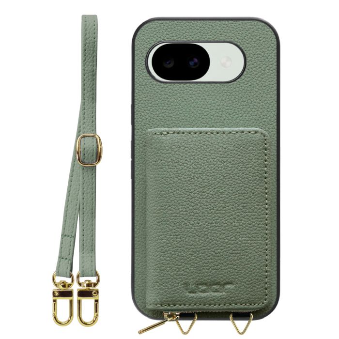 [ LOOF LUXURY-SHELL POUCH ] Google Pixel 10a グーグル ピクセル ケース ショルダー スマホショルダー 背面 収納 ポーチ付き カバー スマホケース ストラップ 本革 [ Google Pixel 10a ]