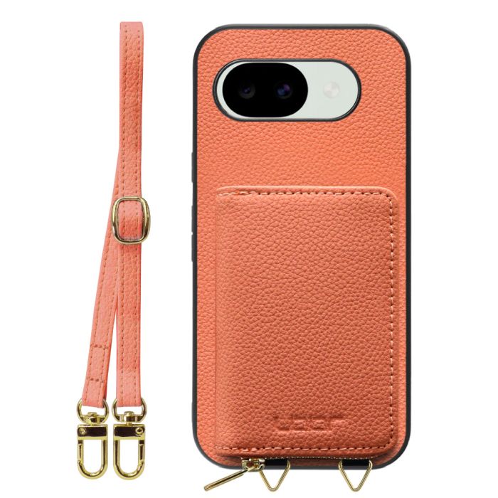 [ LOOF LUXURY-SHELL POUCH ] Google Pixel 10a グーグル ピクセル ケース ショルダー スマホショルダー 背面 収納 ポーチ付き カバー スマホケース ストラップ 本革 [ Google Pixel 10a ]