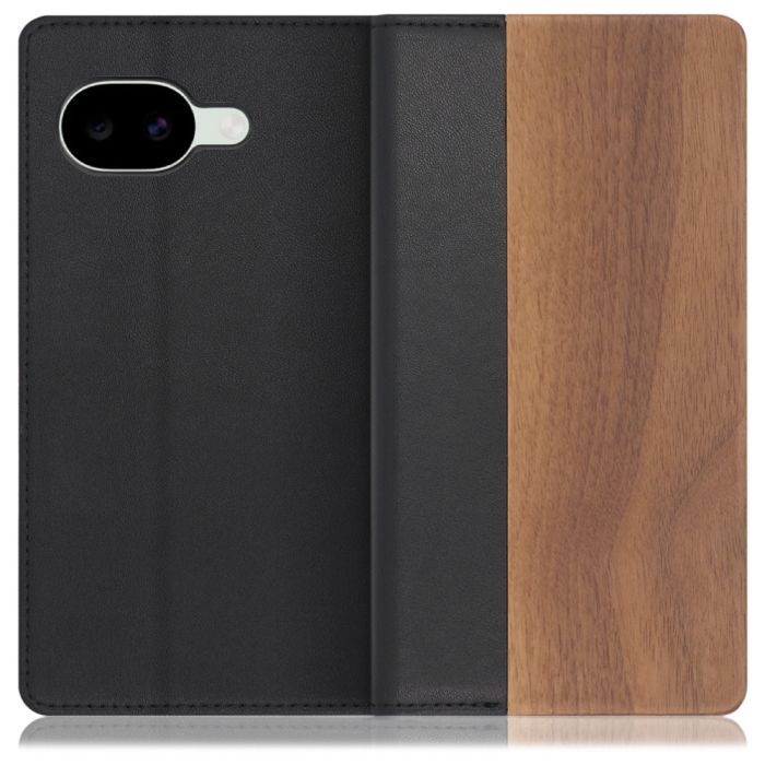 [ LOOF NATURE ] Google Pixel 10a グーグル ピクセル スマホケース ケース カバー 手帳型ケース カード収納 マグネット付き 天然木 本革 ベルトなし [ Google Pixel 10a ]