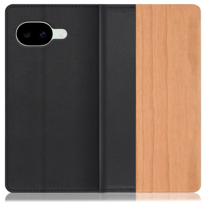 [ LOOF NATURE ] Google Pixel 10a グーグル ピクセル スマホケース ケース カバー 手帳型ケース カード収納 マグネット付き 天然木 本革 ベルトなし [ Google Pixel 10a ]