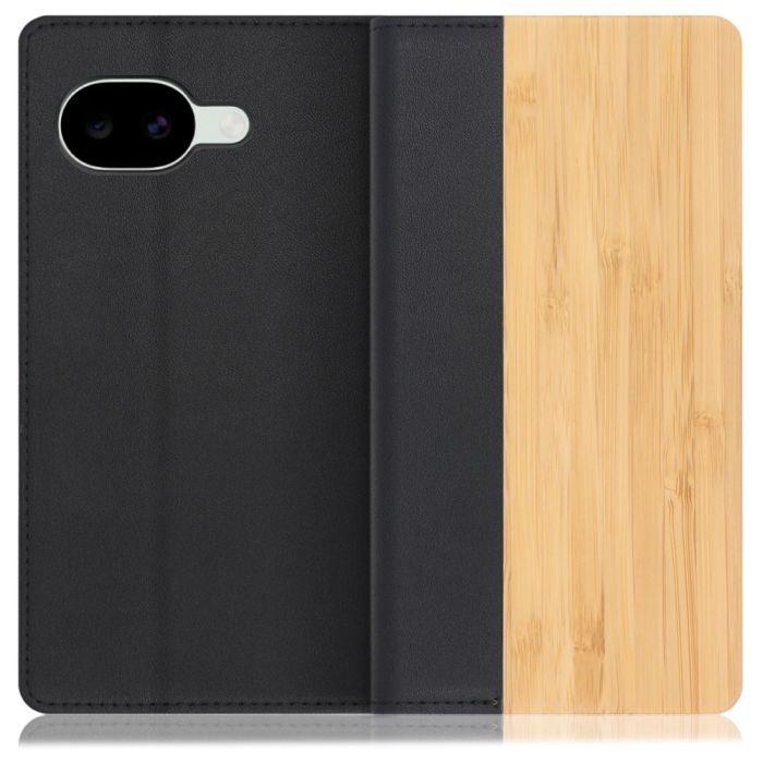 [ LOOF NATURE ] Google Pixel 10a グーグル ピクセル スマホケース ケース カバー 手帳型ケース カード収納 マグネット付き 天然木 本革 ベルトなし [ Google Pixel 10a ]