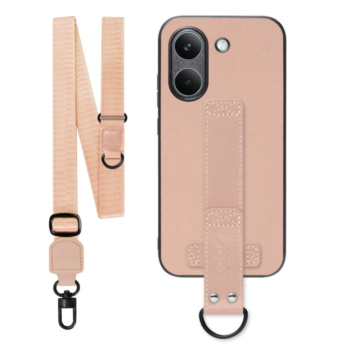 [ LOOF STRAP-SHELL (ロング+ Ver.) ] POCO X8 Pro Xiaomi シャオミ スマホケース 背面 ケース カバー ハードケース ショルダーベルト  本革 [ POCO X8 Pro ]