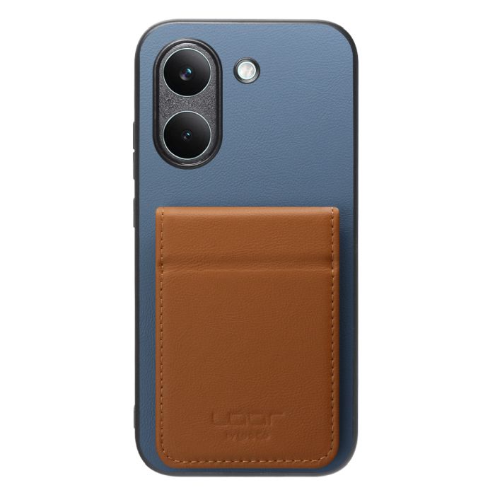 [ LOOF BASIC-SHELL SLIM CARD 2カード ] POCO X8 Pro Xiaomi シャオミ ケース 背面 カード収納 カード入れ カードポケット カバー スマホケース 薄型 大容量 本革 [ POCO X8 Pro ]