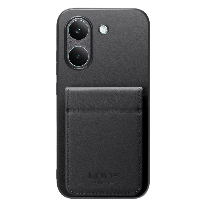[ LOOF BASIC-SHELL SLIM CARD 2カード ] POCO X8 Pro Xiaomi シャオミ ケース 背面 カード収納 カード入れ カードポケット カバー スマホケース 薄型 大容量 本革 [ POCO X8 Pro ]