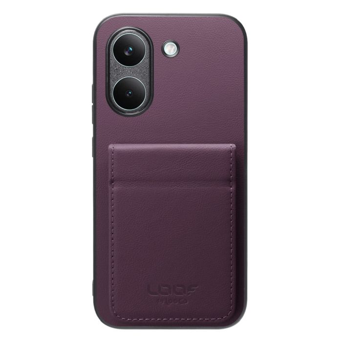 [ LOOF BASIC-SHELL SLIM CARD 2カード ] POCO X8 Pro Xiaomi シャオミ ケース 背面 カード収納 カード入れ カードポケット カバー スマホケース 薄型 大容量 本革 [ POCO X8 Pro ]