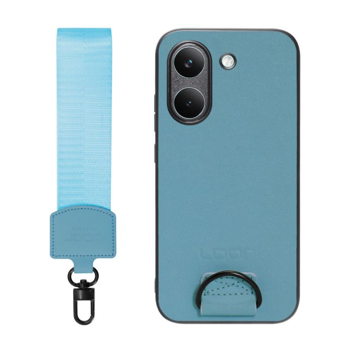 [ LOOF STRAP-SHELL (ショートVer.) ] POCO X8 Pro Xiaomi シャオミ スマホケース 背面 ケース カバー ハードケース ハンドストラップ  本革 [ POCO X8 Pro ]