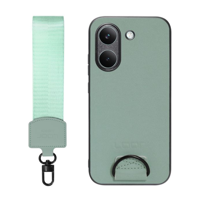 [ LOOF STRAP-SHELL (ショートVer.) ] POCO X8 Pro Xiaomi シャオミ スマホケース 背面 ケース カバー ハードケース ハンドストラップ  本革 [ POCO X8 Pro ]