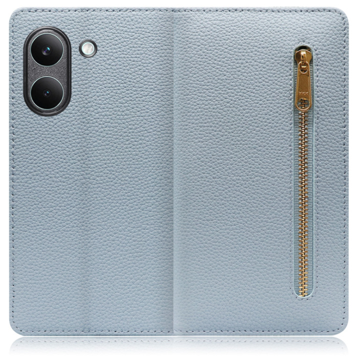 [ LOOF POCKET ] POCO X8 Pro Xiaomi シャオミ スマホケース ケース カバー 手帳型ケース カード収納 本革 マグネットなし ベルトなし ポケット ファスナー [ POCO X8 Pro ]