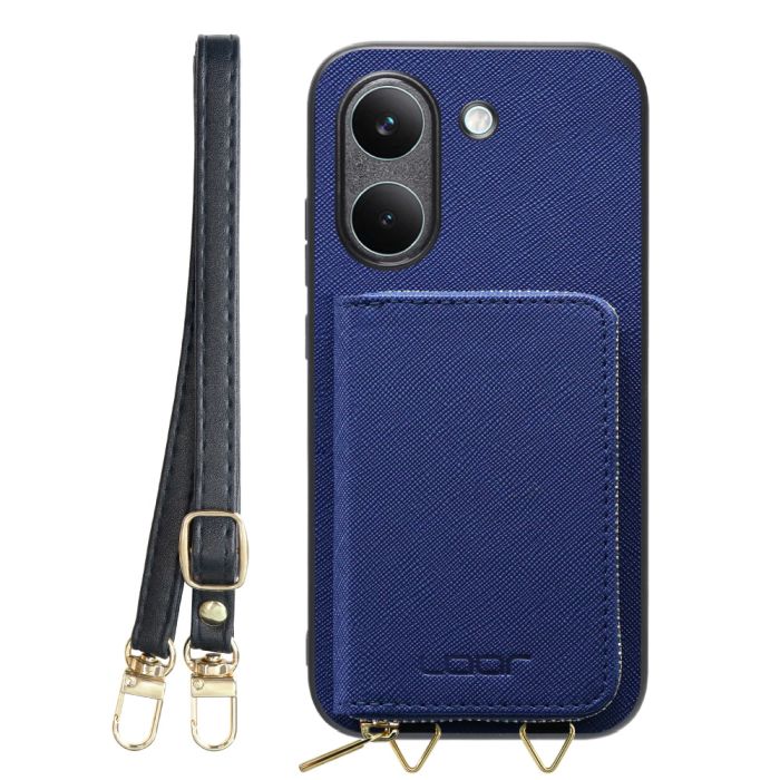 [ LOOF CASUAL-SHELL POUCH ] POCO X8 Pro Xiaomi シャオミ ケース ショルダー スマホショルダー 背面 収納 ポーチ付き カバー スマホケース ストラップ レザー [ POCO X8 Pro ]
