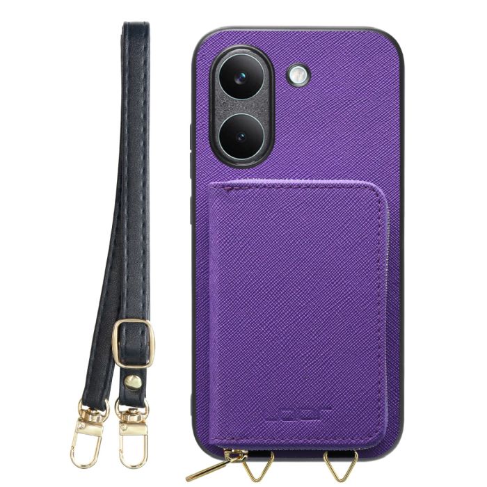 [ LOOF CASUAL-SHELL POUCH ] POCO X8 Pro Xiaomi シャオミ ケース ショルダー スマホショルダー 背面 収納 ポーチ付き カバー スマホケース ストラップ レザー [ POCO X8 Pro ]