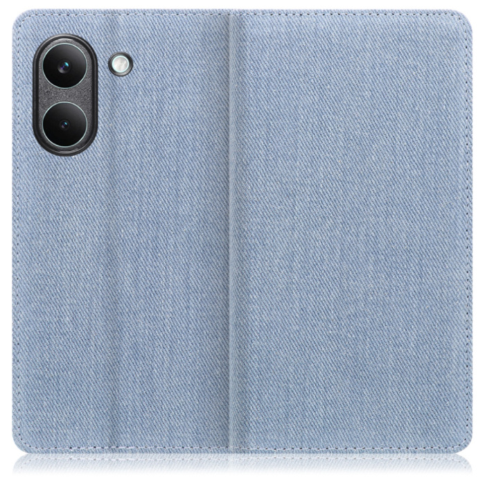 [ LOOF DENIM ] POCO X8 Pro Xiaomi シャオミ スマホケース ケース カバー 手帳型ケース カード収納 マグネット付き デニム ベルトなし [ POCO X8 Pro ]