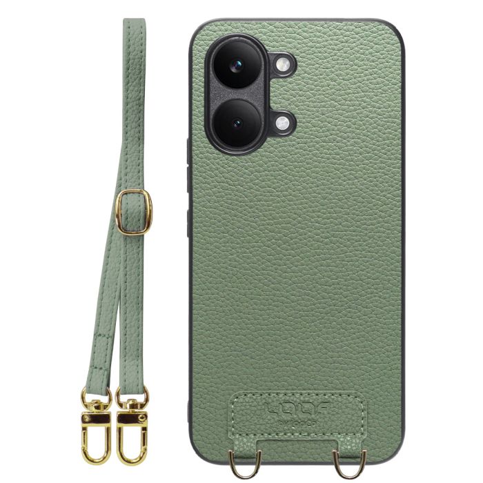 [ LOOF LUXURY-SHELL SHOULDER ] POCO X8 Pro Max Xiaomi シャオミ ショルダーストラップ付き シンプルでスマート 本革 シェル型ケース ショルダー ストラップ スマホショルダー [ POCO X8 Pro Max ]