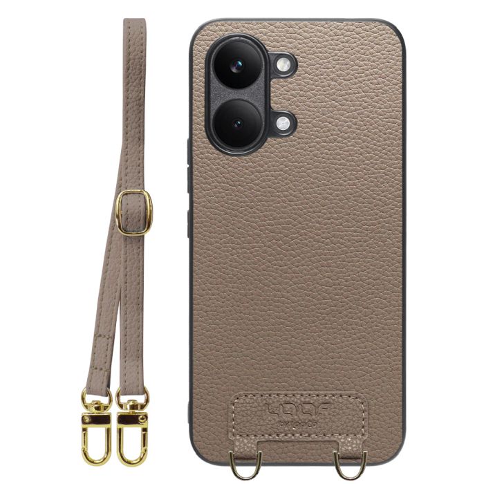 [ LOOF LUXURY-SHELL SHOULDER ] POCO X8 Pro Max Xiaomi シャオミ ショルダーストラップ付き シンプルでスマート 本革 シェル型ケース ショルダー ストラップ スマホショルダー [ POCO X8 Pro Max ]