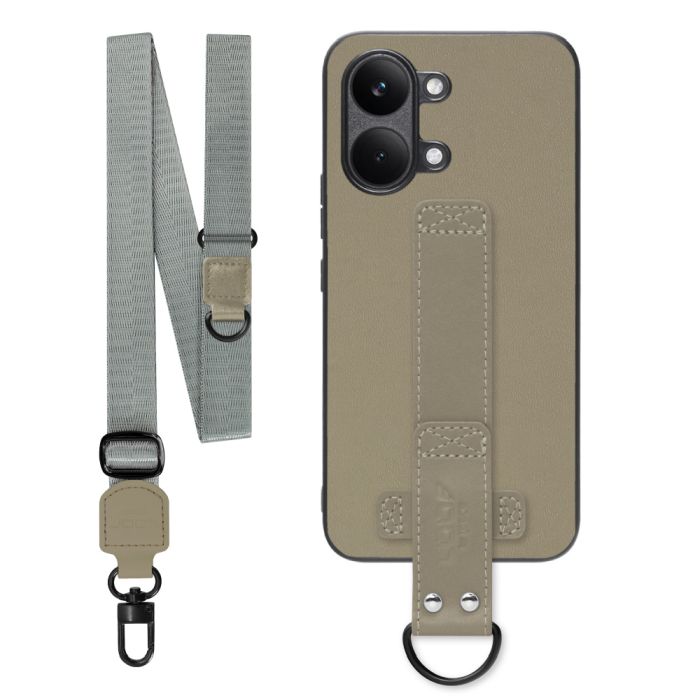 [ LOOF STRAP-SHELL (ロング+ Ver.) ] POCO X8 Pro Max Xiaomi シャオミ スマホケース 背面 ケース カバー ハードケース ショルダーベルト  本革 [ POCO X8 Pro Max ]