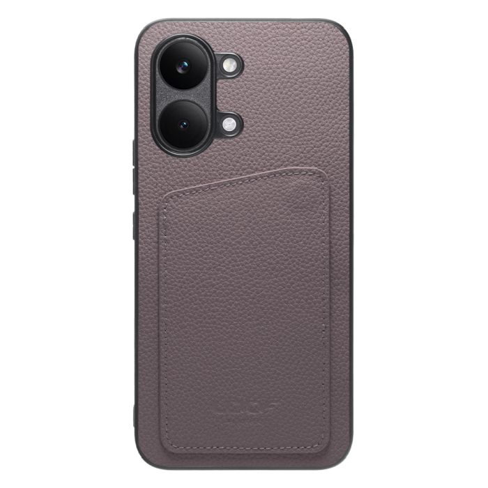 [ LOOF INVISIBLE CARD CASE-SHELL ] POCO X8 Pro Max Xiaomi シャオミ スマホケース 背面 ケース カバー 本革 見えない収納 カード 見えない 落ちない マグネット [ POCO X8 Pro Max ]