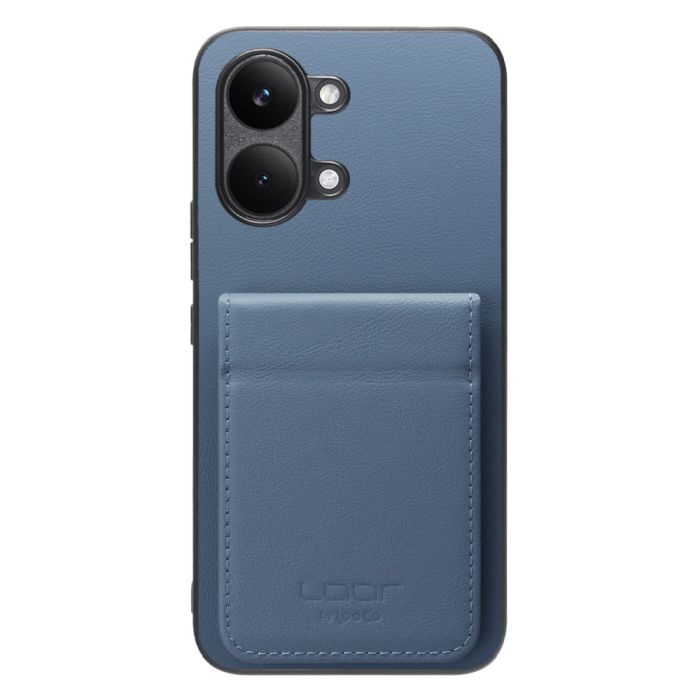 [ LOOF BASIC-SHELL SLIM CARD 2カード ] POCO X8 Pro Max Xiaomi シャオミ ケース 背面 カード収納 カード入れ カードポケット カバー スマホケース 薄型 大容量 本革 [ POCO X8 Pro Max ]