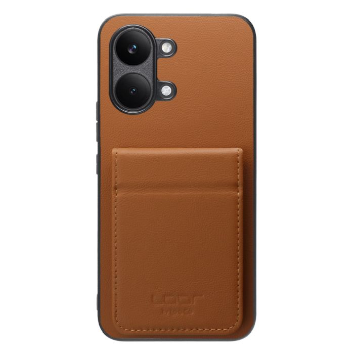 [ LOOF BASIC-SHELL SLIM CARD 2カード ] POCO X8 Pro Max Xiaomi シャオミ ケース 背面 カード収納 カード入れ カードポケット カバー スマホケース 薄型 大容量 本革 [ POCO X8 Pro Max ]