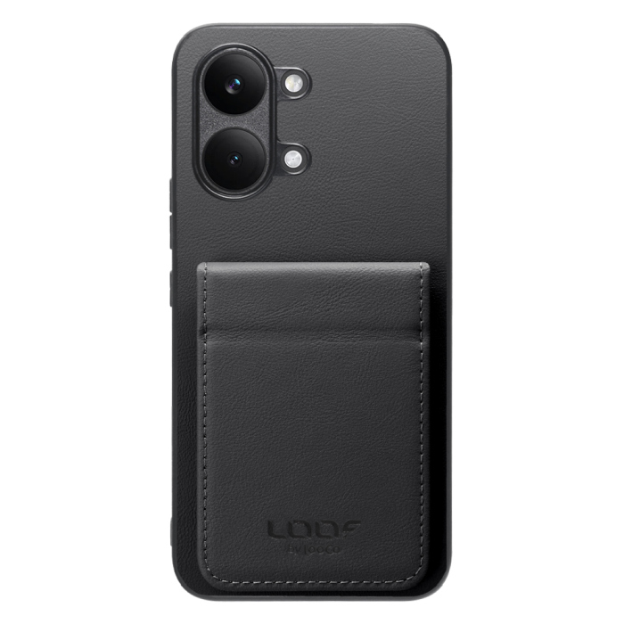 [ LOOF BASIC-SHELL SLIM CARD 2カード ] POCO X8 Pro Max Xiaomi シャオミ ケース 背面 カード収納 カード入れ カードポケット カバー スマホケース 薄型 大容量 本革 [ POCO X8 Pro Max ]