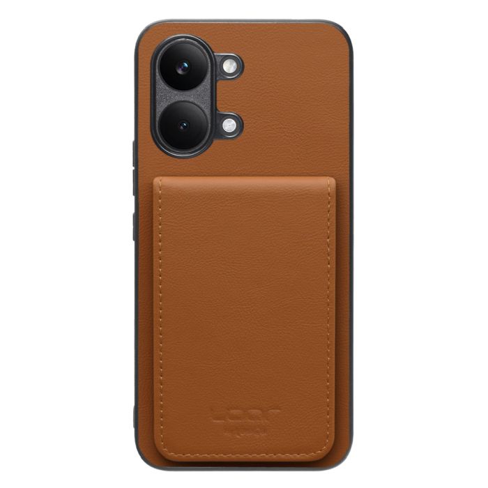 [ LOOF BASIC-SHELL SLIM CARD 4カード ] POCO X8 Pro Max Xiaomi シャオミ ケース 背面 カード収納 カード入れ カードポケット カバー スマホケース 薄型 大容量 本革 [ POCO X8 Pro Max ]