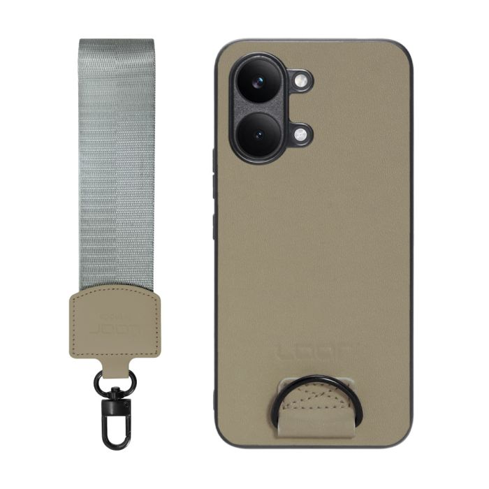 [ LOOF STRAP-SHELL (ショートVer.) ] POCO X8 Pro Max Xiaomi シャオミ スマホケース 背面 ケース カバー ハードケース ハンドストラップ  本革 [ POCO X8 Pro Max ]