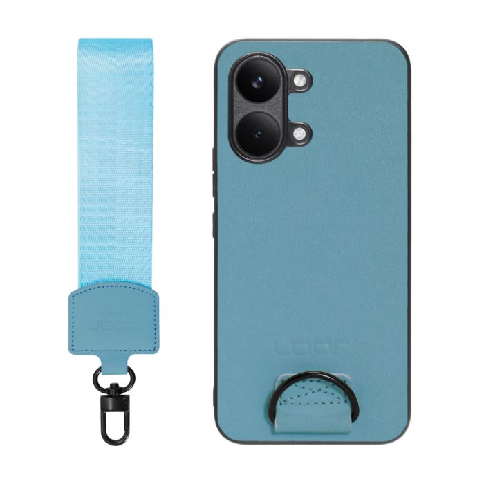 [ LOOF STRAP-SHELL (ショートVer.) ] POCO X8 Pro Max Xiaomi シャオミ スマホケース 背面 ケース カバー ハードケース ハンドストラップ  本革 [ POCO X8 Pro Max ]