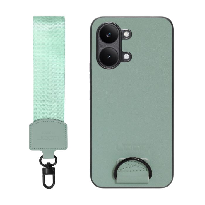 [ LOOF STRAP-SHELL (ショートVer.) ] POCO X8 Pro Max Xiaomi シャオミ スマホケース 背面 ケース カバー ハードケース ハンドストラップ  本革 [ POCO X8 Pro Max ]