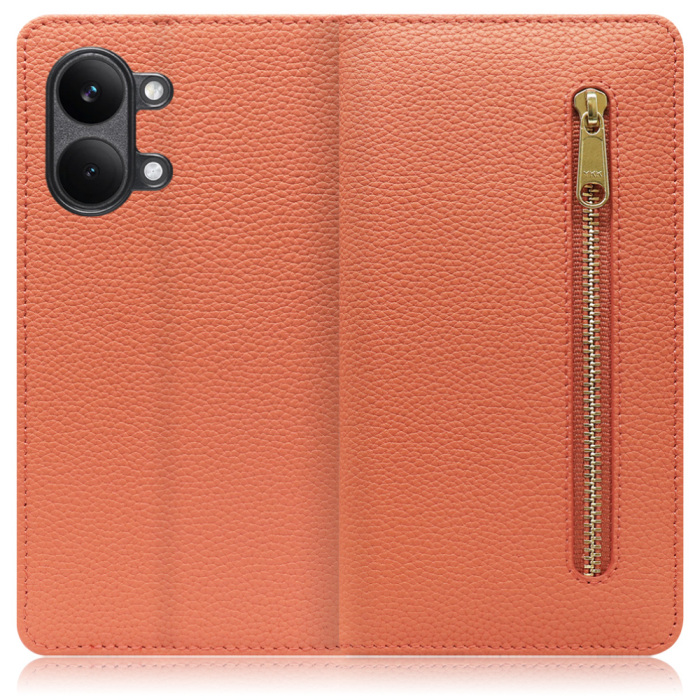 [ LOOF POCKET ] POCO X8 Pro Max Xiaomi シャオミ スマホケース ケース カバー 手帳型ケース カード収納 本革 マグネットなし ベルトなし ポケット ファスナー [ POCO X8 Pro Max ]