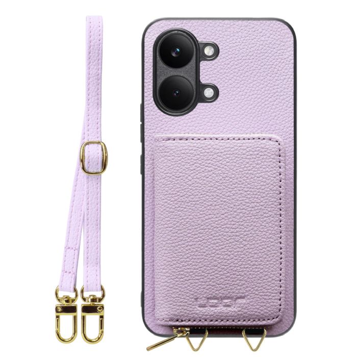 [ LOOF LUXURY-SHELL POUCH ] POCO X8 Pro Max Xiaomi シャオミ ケース ショルダー スマホショルダー 背面 収納 ポーチ付き カバー スマホケース ストラップ 本革 [ POCO X8 Pro Max ]