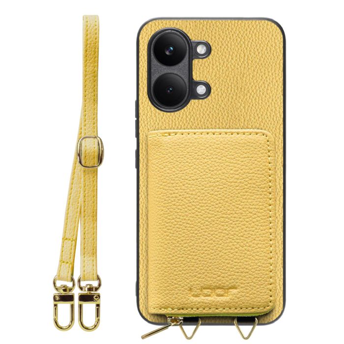 [ LOOF LUXURY-SHELL POUCH ] POCO X8 Pro Max Xiaomi シャオミ ケース ショルダー スマホショルダー 背面 収納 ポーチ付き カバー スマホケース ストラップ 本革 [ POCO X8 Pro Max ]