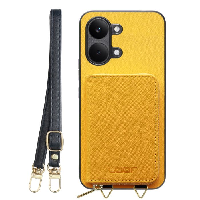[ LOOF CASUAL-SHELL POUCH ] POCO X8 Pro Max Xiaomi シャオミ ケース ショルダー スマホショルダー 背面 収納 ポーチ付き カバー スマホケース ストラップ レザー [ POCO X8 Pro Max ]