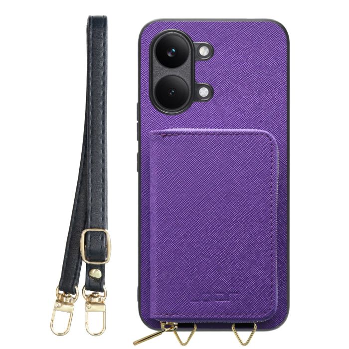 [ LOOF CASUAL-SHELL POUCH ] POCO X8 Pro Max Xiaomi シャオミ ケース ショルダー スマホショルダー 背面 収納 ポーチ付き カバー スマホケース ストラップ レザー [ POCO X8 Pro Max ]
