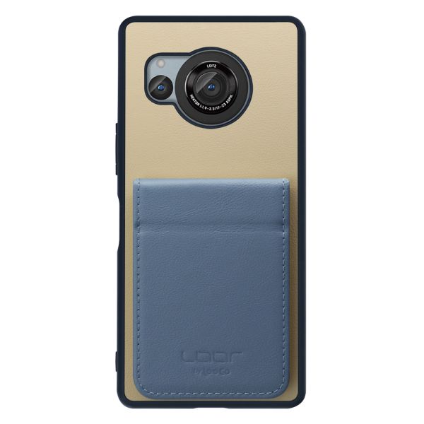 [ LOOF BASIC-SHELL SLIM CARD 2カード ] AQUOS R8 SH-52D AQUOSR8 ケース 背面 カード収納 カード入れ カードポケット カバー スマホケース 薄型 大容量 本革 [ AQUOS R8 ]