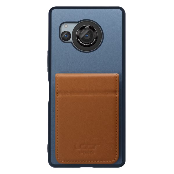 [ LOOF BASIC-SHELL SLIM CARD 2カード ] AQUOS R8 SH-52D AQUOSR8 ケース 背面 カード収納 カード入れ カードポケット カバー スマホケース 薄型 大容量 本革 [ AQUOS R8 ]